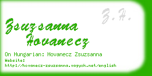 zsuzsanna hovanecz business card